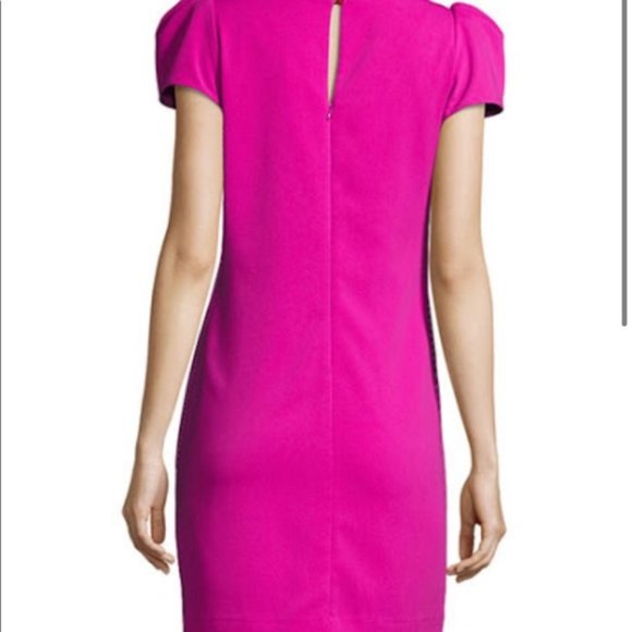 Milly Josie Puff-Sleeve Italian Cady Minidress - Picture 2 of 12